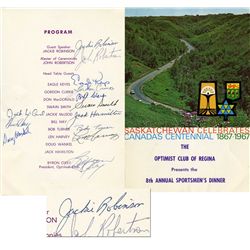 Jackie Robinson Signed Program