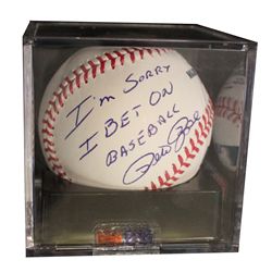 Pete Rose ''I'm Sorry'' Signed Ball