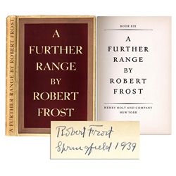 Robert Frost ''Range'' Signed