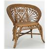 Image 1 : FANCY WICKER CHAIR BY WAKEFIELD RATTAN CO.