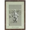 Image 1 : GOUACHE ON PAPER OF SAD CLOWN BY W.