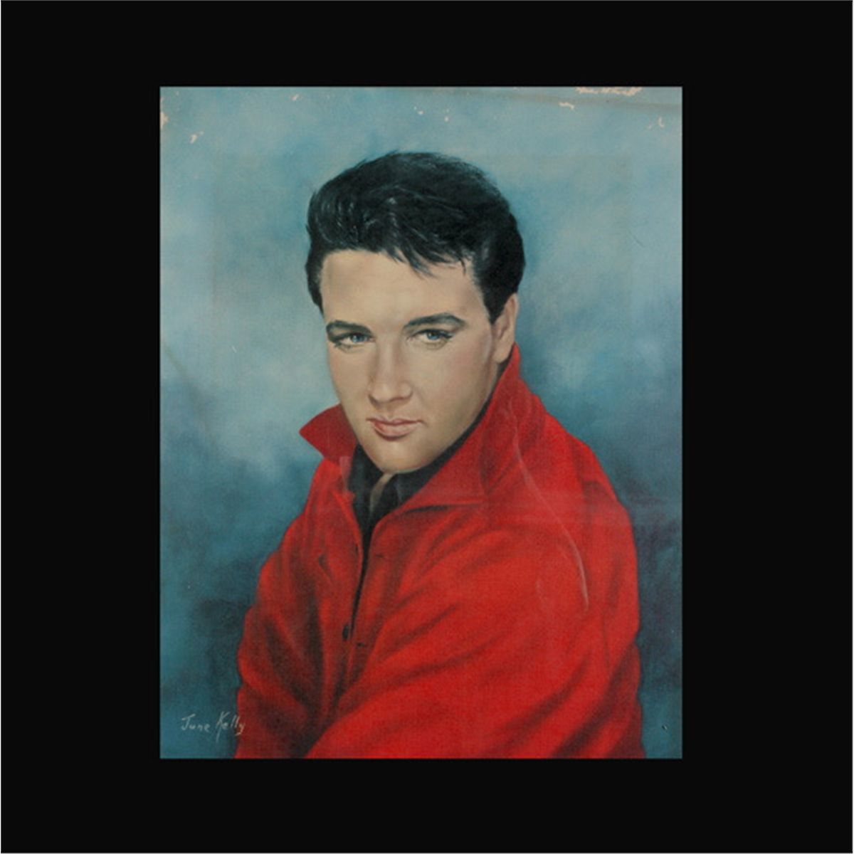 Framed "June Kelly" Elvis Portrait