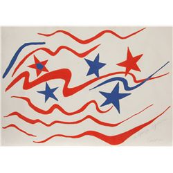 Alexander Calder, Stars and Stripes, Lithograph
