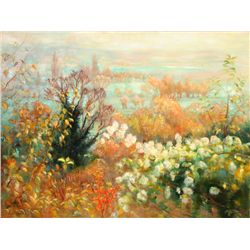 Andre Vignoles, Paysage d'Automne, Oil Painting