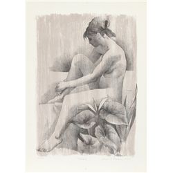 August Mosca, Naiad, Lithograph