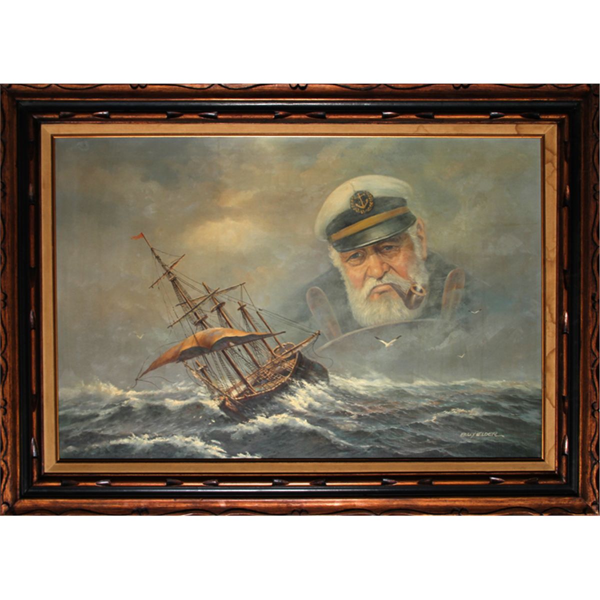 Billy Wilder Old Sea Captain Oil Painting