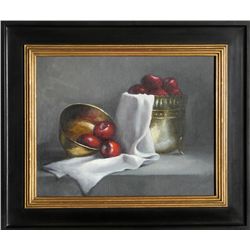 Garibaldi, Apple Still Life, Oil Painting