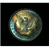 Image 1 : Rainbow Toned 1879-p Morgan Dollar Grades Choice Uncirculated ms64    RAINBOW