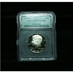 Proof 1986-s Kennedy Half Dollar graded PR70 DCAM by ICG