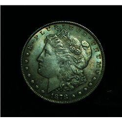 TOP 100  DOUBLED LIPS  1878-p 8TF Morgan Dollar Grades Choice Uncirculated ms64 PL