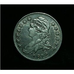 1812-p Capped Bust Half Dollar Almost Uncirculated XF45/AU50