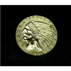 1925-d $2 1/2 Gold Indian Grades Select Uncirculated ms63