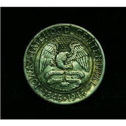 1946 Iowa Centennial Commemorative 50c Grades Select Uncirculated ms63