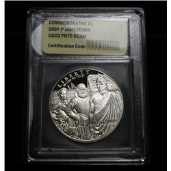 2007-p Jamestown Proof Commemorative Dollar Graded PR70 DCAM