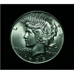 1935-p Peace Dollar Grades Gem Uncirculated ms65   VAM 1B