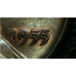 ***RARE 1955 Double Die Obverse, The KING of the Lincolns, FS-101  grades ms62 RB RARE***