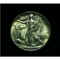 1934-d Walking Liberty Half Dollar 50c Grades Choice Uncirculated ms64