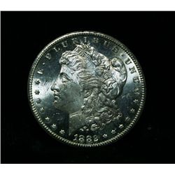 1882-cc Morgan Dollar Grades Choice Uncirculated ms64 DMPL