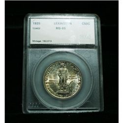 1925 Lexington-Concord Sesquicentennial 50 Graded Gem Uncirculated ms65 by SEGS