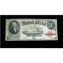 1917 $2 Large Size Legal Tender Note Speelman/White  FR60 Grades Fine