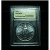 Image 1 : 1989-d Congressional Bicentennial Uncirculated Silver Dollar Commemorative Graded ms70