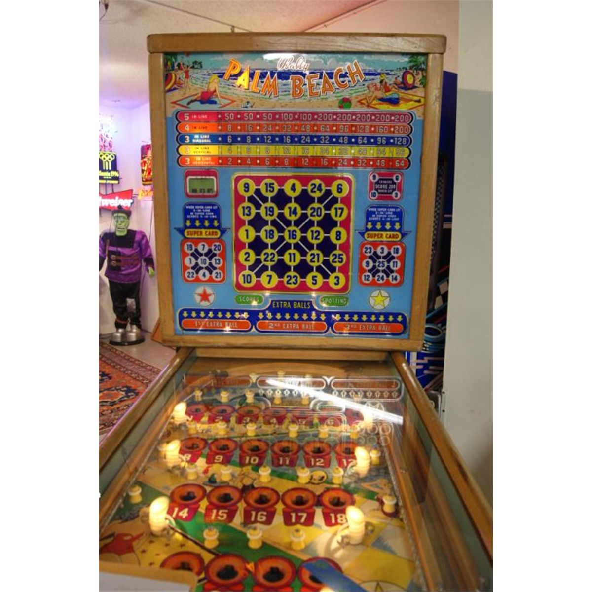 1950 Bingo Pinball Machine Palm Beach 1950 Bingo Pinball Machine Palm Beach
