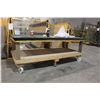 Image 1 : 4' X 8' HEAVY DUTY MOBILE WORK TABLE WITH