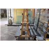 Image 2 : 84" LONG X 84" TALL MOBILE DOUBLE SIDED GLASS CART