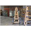 Image 2 : 96" LONG X 84" TALL MOBILE DOUBLE SIDED GLASS CART