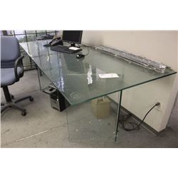 9' CUSTOM GLASS TABLE