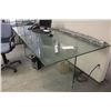 Image 1 : 9' CUSTOM GLASS TABLE