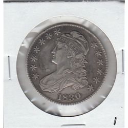 CAPPED BUST 1830 HALF DOLLAR BLAZING DETAILS