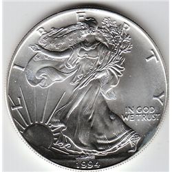 1994 SILVER AMERICAN EAGLE .999 FINE ROUND