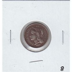 3 CENT PIECE 1866