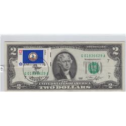 $2 FIRST DAY ISSUE 1976 WITH STAMP