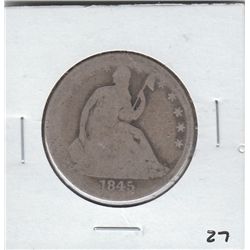 1845 O SEATED HALF DOLLAR