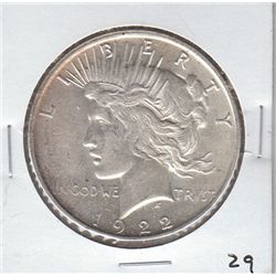 1922 D PEACE DOLLAR