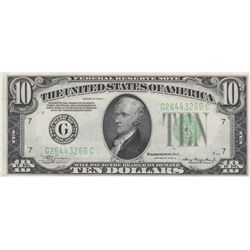 $10 SHARP 1934 FEDERAL RESERVE NOTE