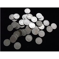 ROLL OF 40 LIBERTY V NICKELS VARIOUS DATES