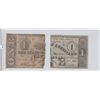 Image 1 : HALF PIECES OF 2 OBSOLETE NOTES 1862
