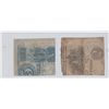 Image 2 : HALF PIECES OF 2 OBSOLETE NOTES 1862