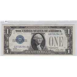 $1 FUNNY BACK SILVER CERTIFICATE SHARP APPEAL 1928
