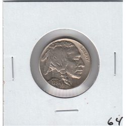 1936 S BUFFALO NICKEL SHARP DETAILS