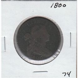RARE 1800 DRAPED BUST LARGE CENT