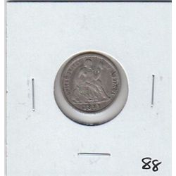 1891 SEATED DIME