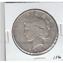 1935 SILVER PEACE $1