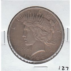 1922 $1 PEACE DOLLAR