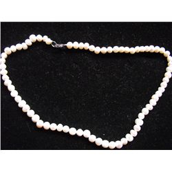 STRAND OF PRECIOUS FRESHWATER PEARLS AA GRADE