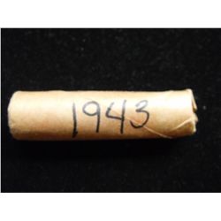 ROLL OF STEEL CENTS 1943 STAMPED DETROIT FREE PRESS