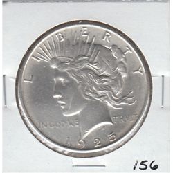 BLAZING $1 PEACE DOLLAR 1925 SILVER